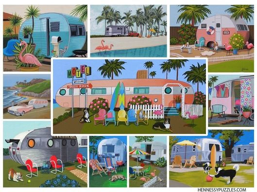 Vintage Trailer Jigsaw Puzzle