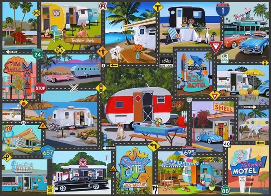 Road Trip USA 1000 Piece Jigsaw Puzzle
