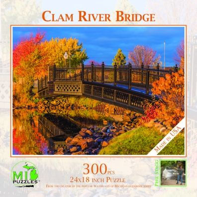 Clam River Bridge - 300 Piece Jigsaw Puzzle