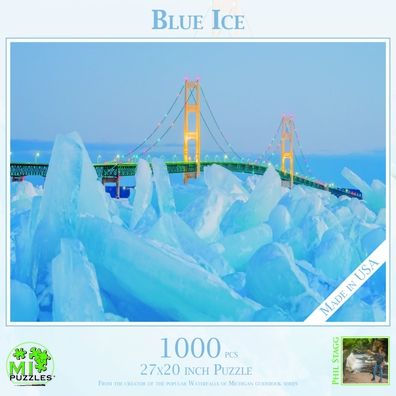 Blue Ice - 1000 Piece Jigsaw Puzzle