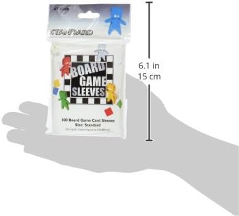 Deck Protector: Board Game Sleeve: Standard Clear (100) - Cats In Hat Inc.