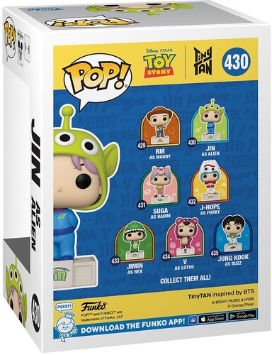 Funko Pop! Rocks: BTS Toy Story x Tiny TAN - Jin As Alien