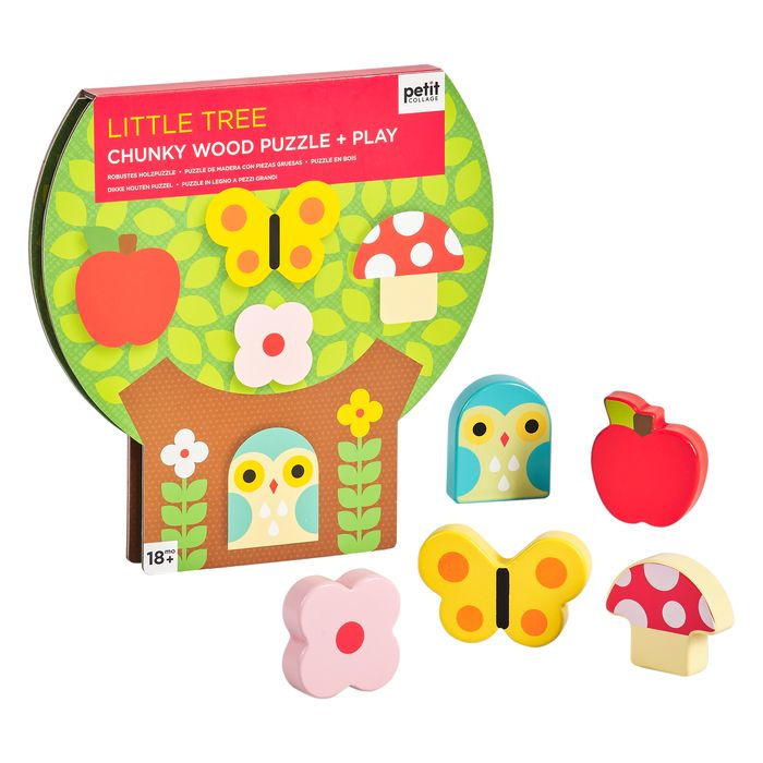 Little Tree Chunky Wood Puzzle + Play V1