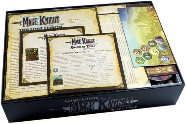 Box Insert: Mage Knight & Shades Of Tezla, Krand Character, And The Lost Legion Expansions - Cats In Hat Inc.