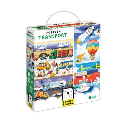 Banana Panda Puzzle + Transport 4+