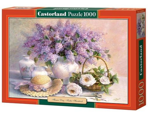 Castorland 1000 Piece Jigsaw Puzzle, Flower Day by Trisha Hardwick, Plant and Flower Puzzle, Painting Puzzle, Still Nature Art, Adult Puzzle, Castorla