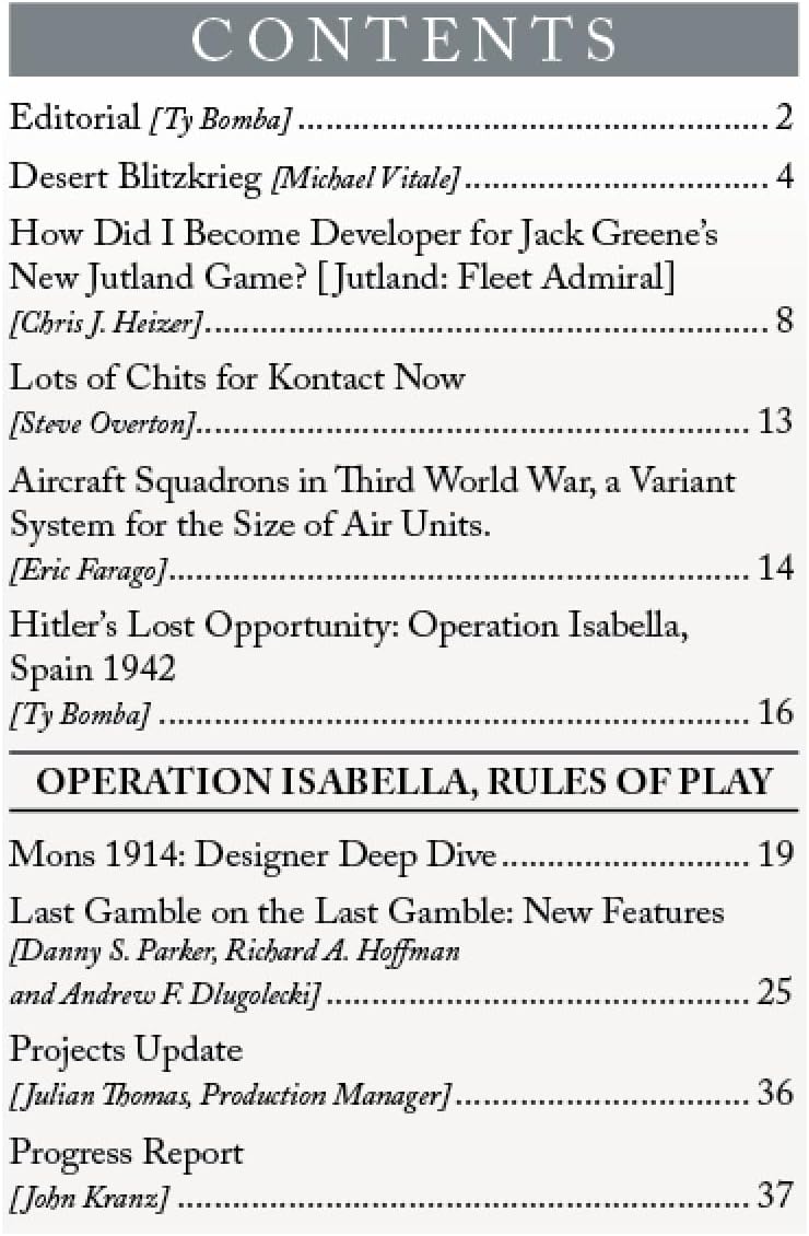 Paper Wars 107: Operation Isabella By Compass Games