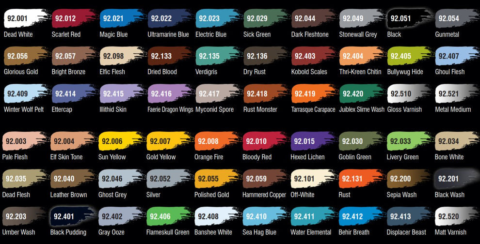 D&D Prismatic Paint: Paint Rack-Full By WizKids