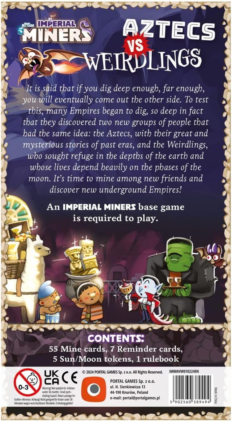 Imperial Miners: Aztecs vs Weirdlings By Portal Games
