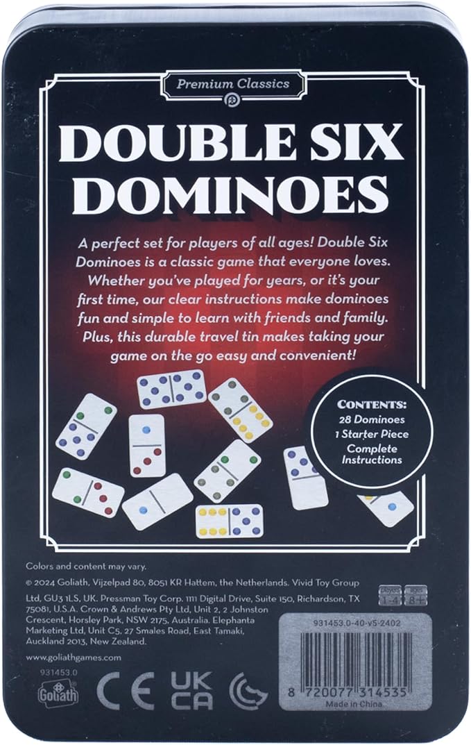Pressman Premium Classics: Double 6 Dominoes