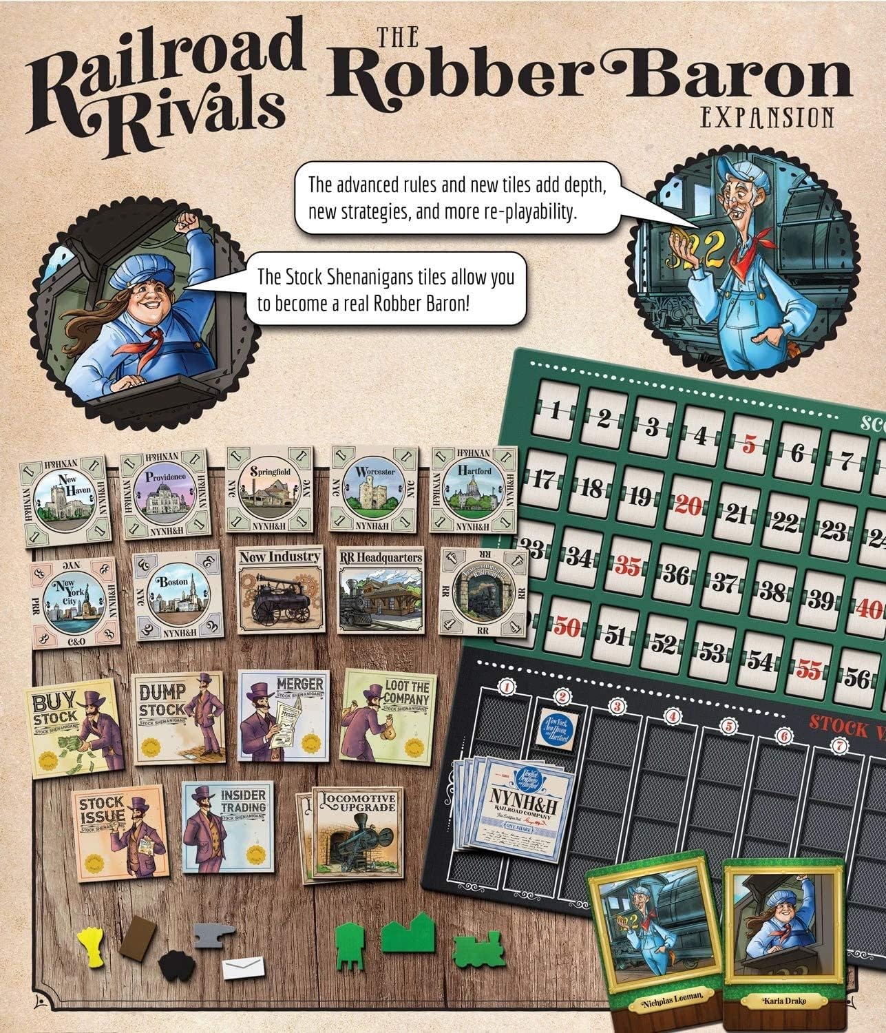 Railroad Rivals: Robber Baron Expansion - Cats In Hat Inc.