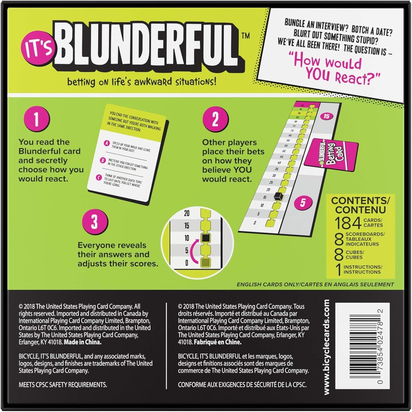 Bicycle It's Blunderful - Games Party Games - Card Game