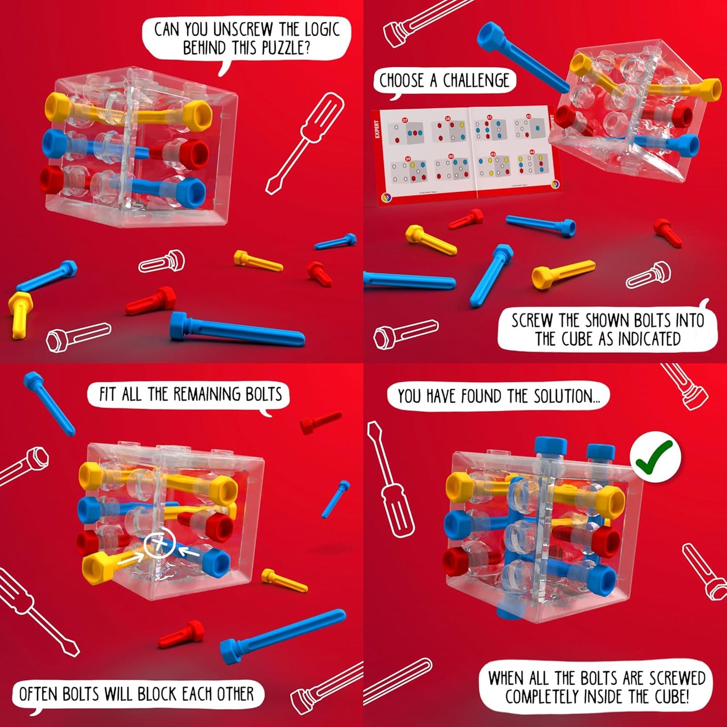 Criss Cross Cube - Cats In Hat Inc.