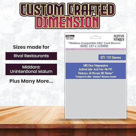 Deck Protector: Middara Compatible 6XL 127 X 153mm (110)