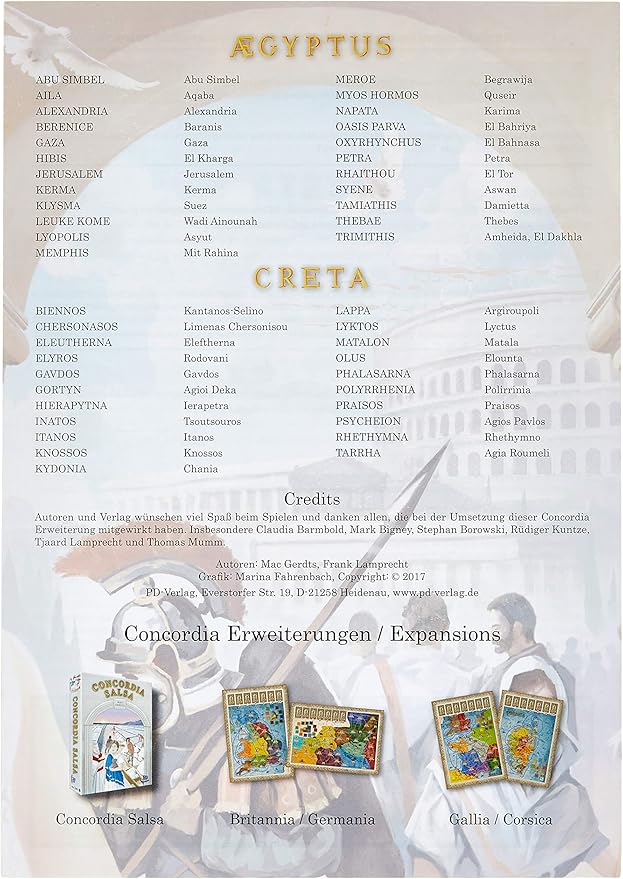 Concordia: Aegyptus / Creta
