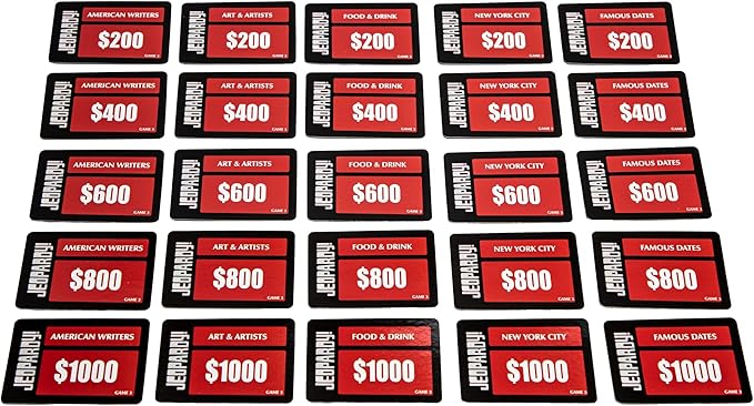 Jeopardy! Card Game By Endless Games
