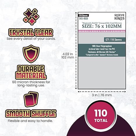 Deck Protector: Hogwarts Battle Large 76 X 102mm (110)