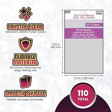 Deck Protector: 7XL 130 X 195mm (110)