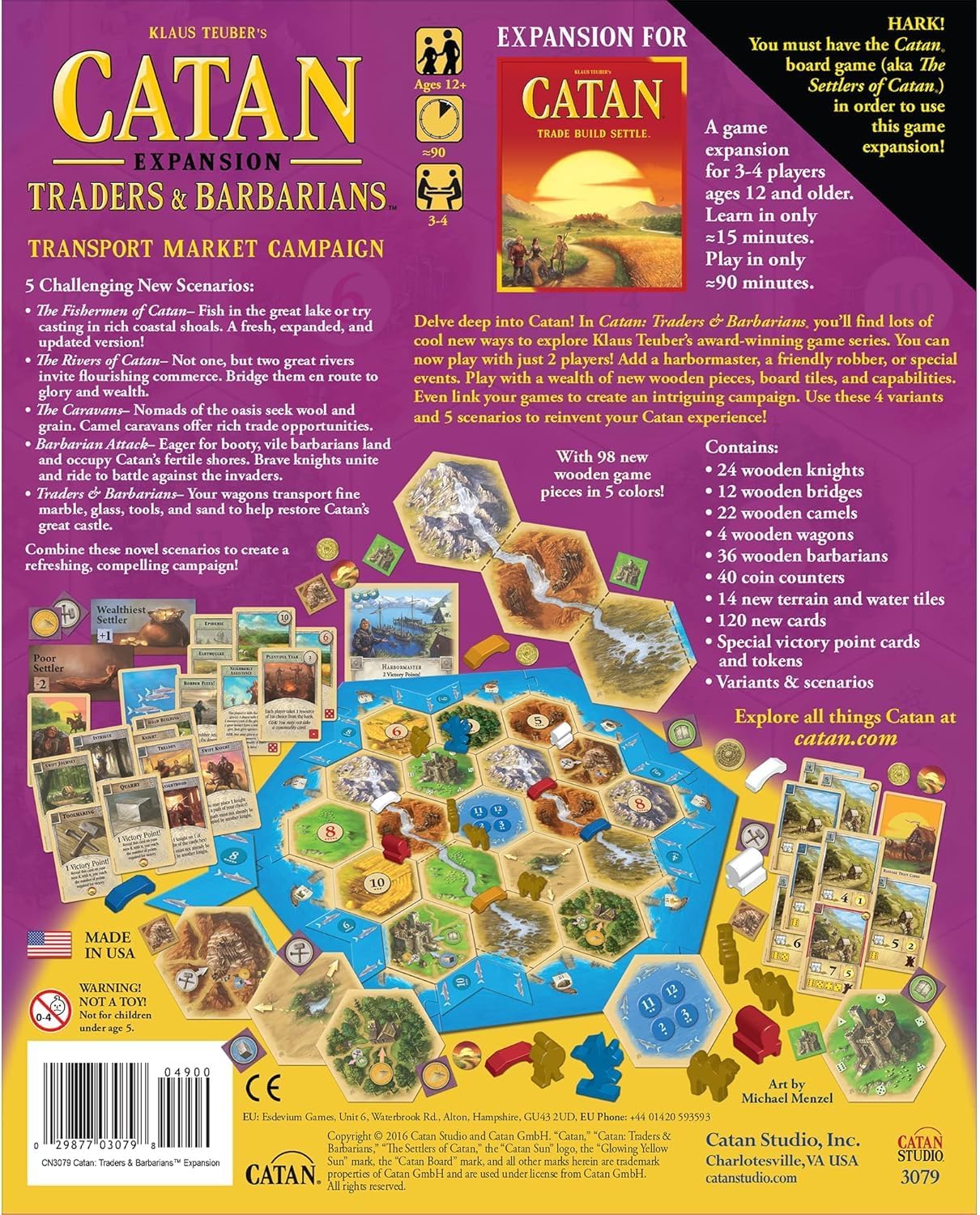 Catan Expansion: Traders & Barbarians - Cats In Hat Inc.