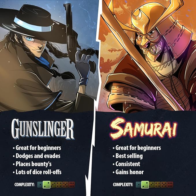Dice Throne Season Two: Gunslinger Vs Samurai