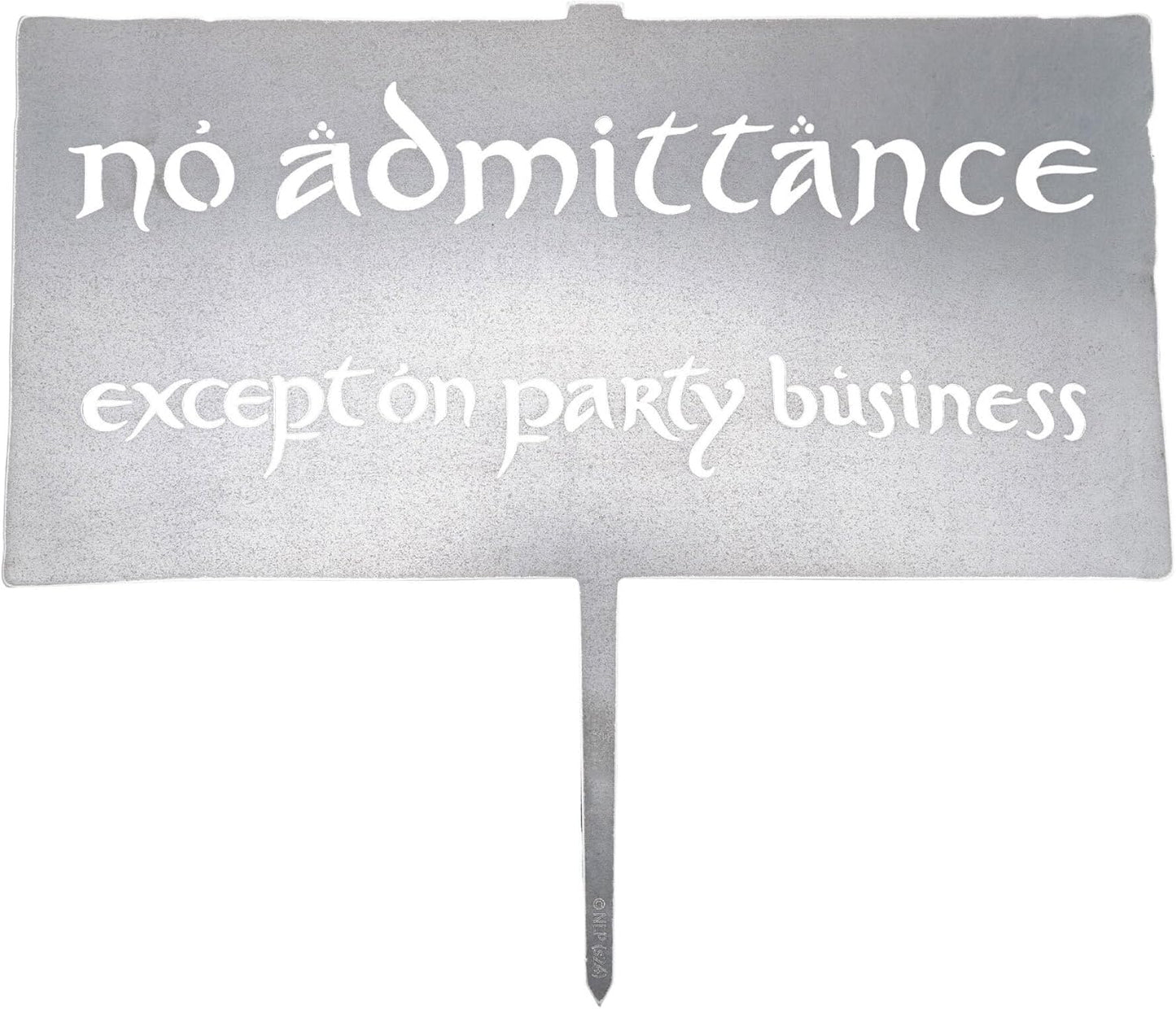 Lord Of The Rings Trilogy No Admittance Metalbird