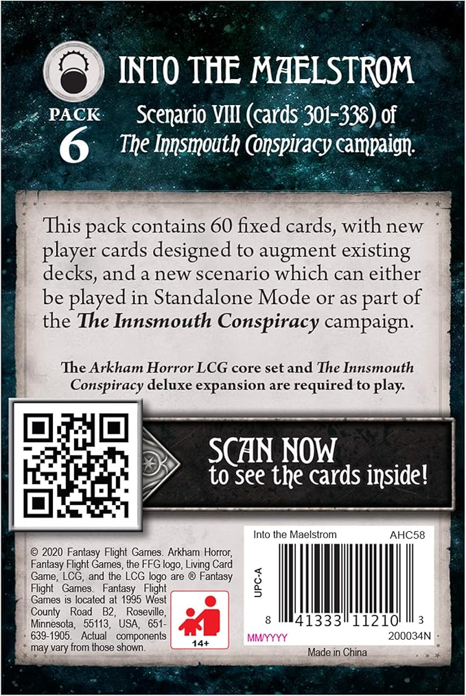 Arkham Horror: Living Card Game: Into The Maelstrom Mythos Pack