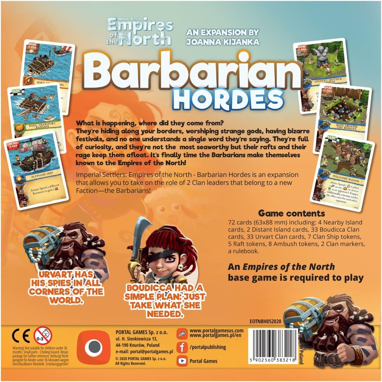 Imperial Settlers: Empires Of The North: Barbarian Hordes - Cats In Hat Inc.