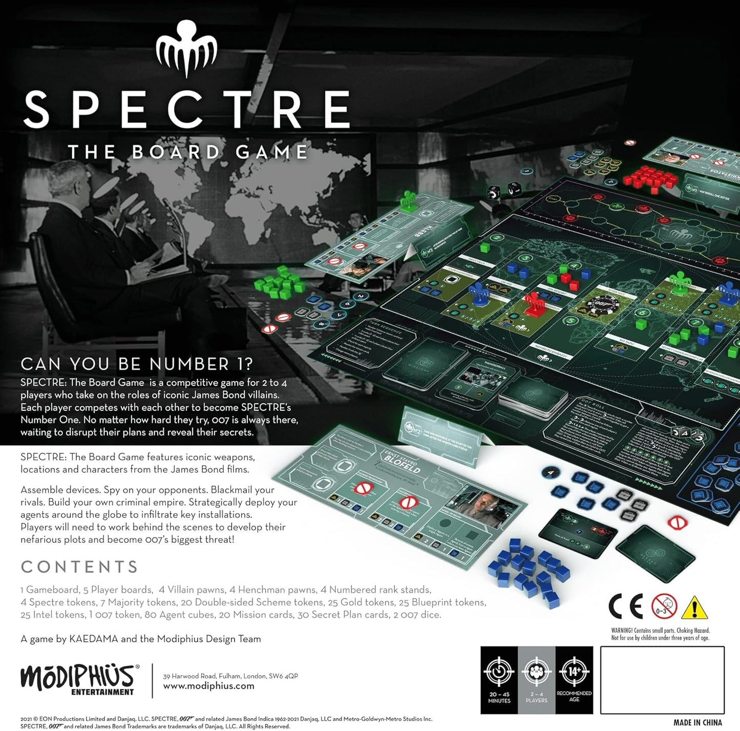 007 SPECTRE Board Game - Cats In Hat Inc.