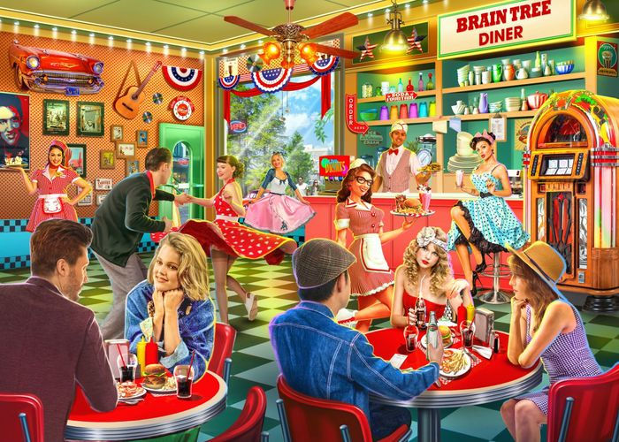 Brain Tree - American Party 1000 Pieces Jigsaw Puzzle for Adults: With Droplet Technology for Anti Glare & Soft Touch