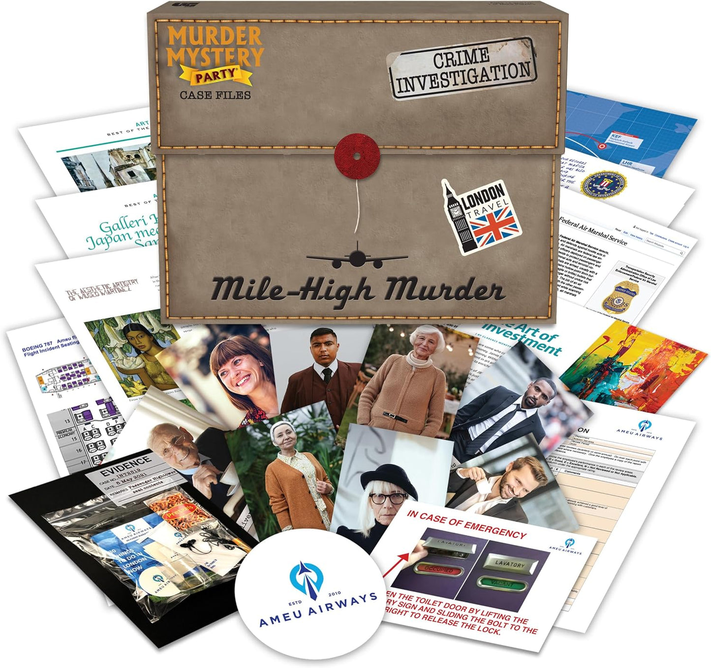 Murder Mystery Party Case Files: Mile High Murder By University Games