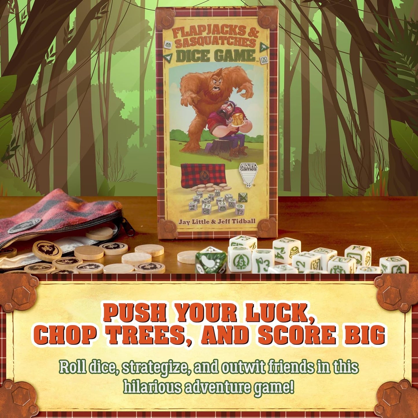 Flapjacks & Sasquatches Dice Game - Cats In Hat Inc.