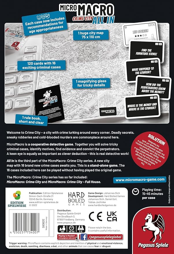 MicroMacro: Crime City: All In By Pegasus Spiele