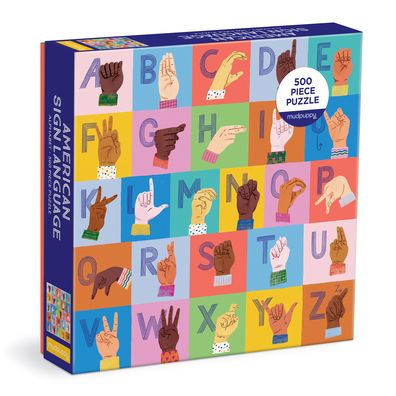 American Sign Language Alphabet 500 Piece Family Puzzle