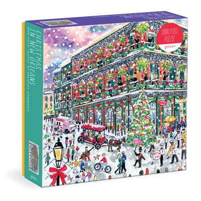 Michael Storrings Christmas in New Orleans 1000 Piece Puzzle with Square Box