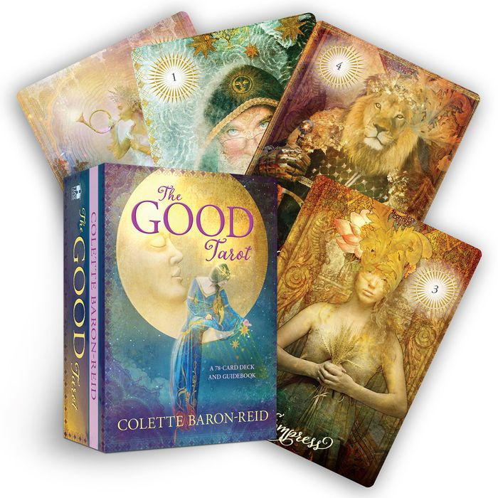 The Good Tarot: A 78-Card Modern Tarot Deck with the Four Elements - Air Water Earth and Fire for Suits Inspirational Tarot Cards with Positive Affirma