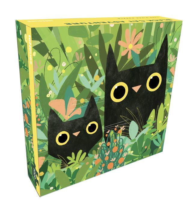 Teneues - 1,000 Piece Puzzle: Black Cat Adventure, 20 X 20 Puzzle, Includes a Full Color Poster Guide: 1000-Piece Puzzle in a 2 Piece Box with Inner P