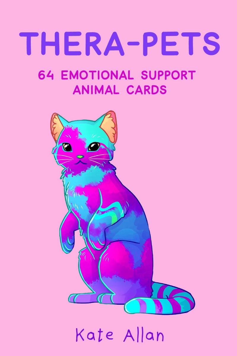 Thera-Pets: 64 Emotional Support Animal Cards (Affirmations Cards for Anxiety Art Therapy Card Games)