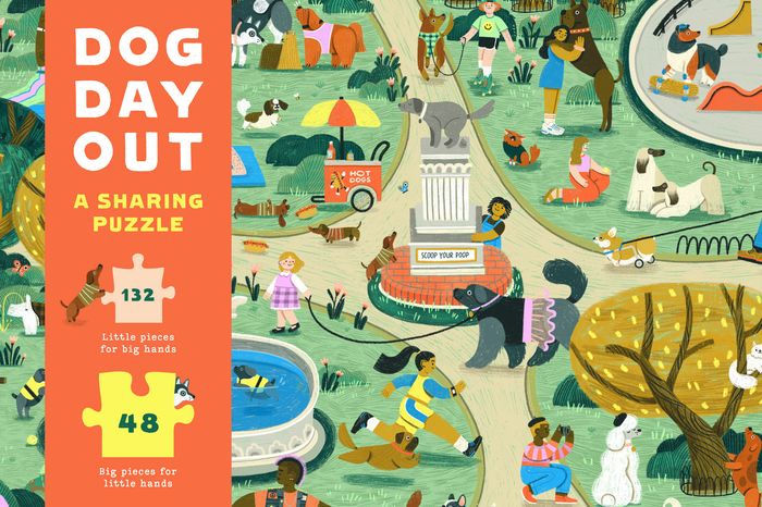 Dog Day Out 180-Piece Jigsaw Puzzle: A Sharing Puzzle for Kids and Grown-Ups