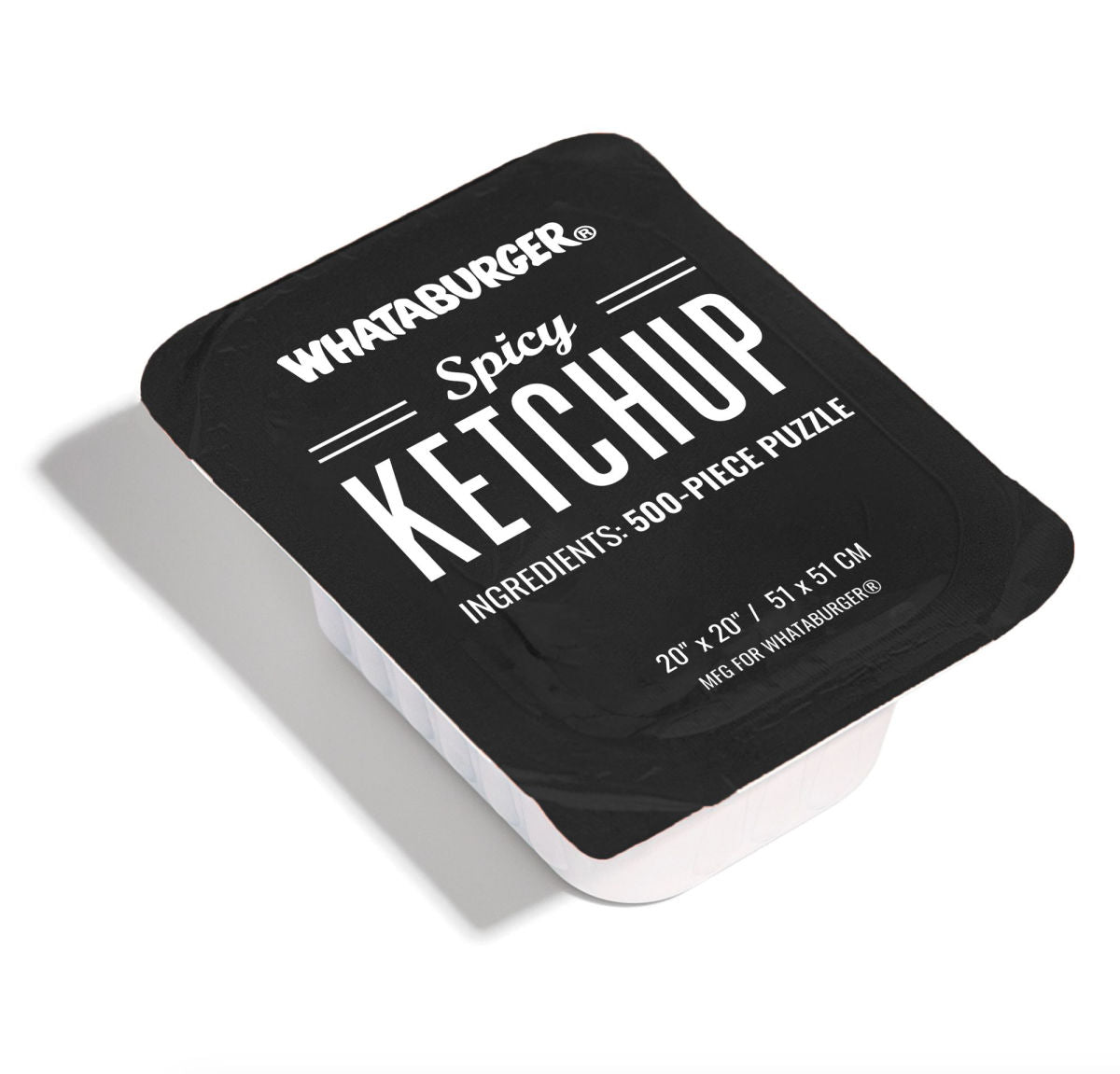 Whataburger Spicy Ketchup Puzzle: 500-Piece Puzzle in a Large Collectible Whataburger Dipping Sauce Container
