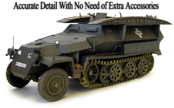 1/35 SdKfz 251/7 Ausf C Pioneer Assault Bridge Strumbrucke Tracked Vehicle