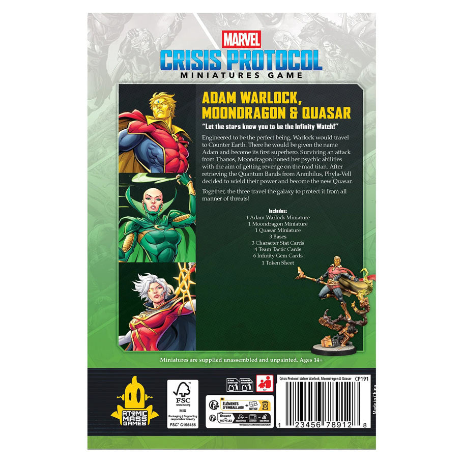 Marvel Crisis Protocol: Adam Warlock, Moondragon & Quasar