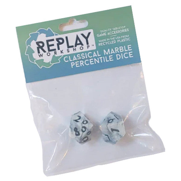 Classical Marble Recycled Percentile Dice