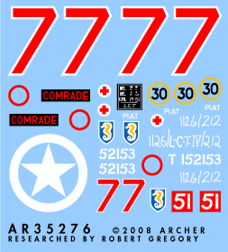 1/35 13/18 Hussars Comrade M4A2 Direct Vision