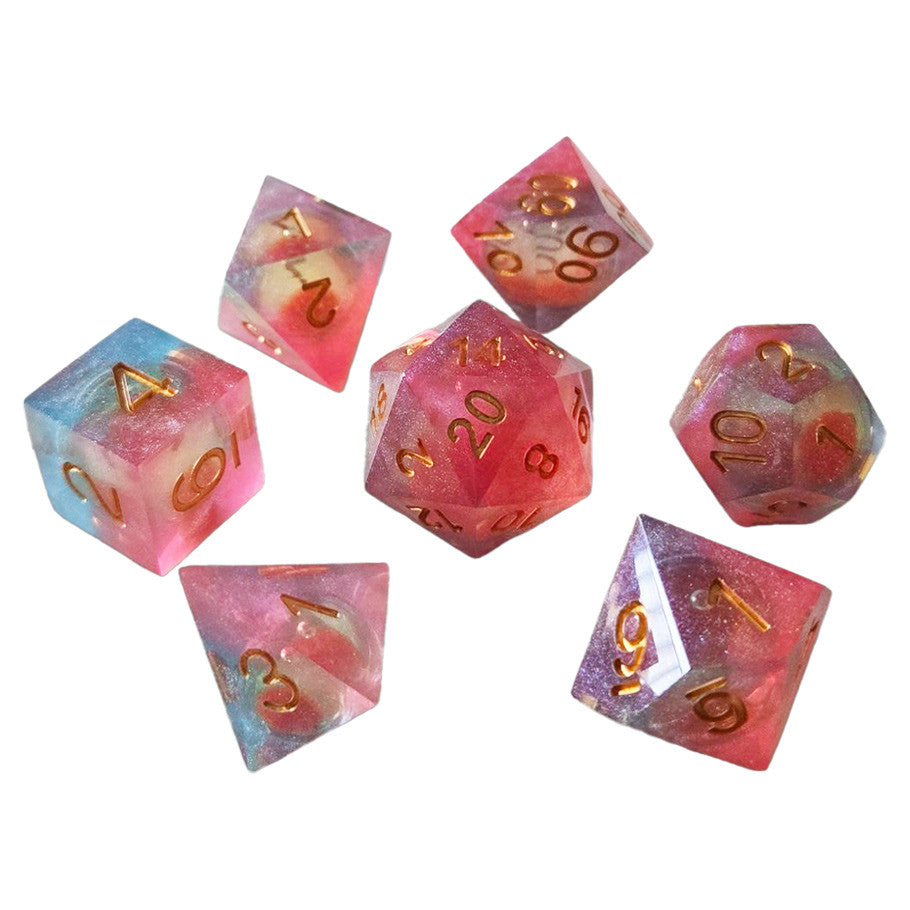 7-Set Sparkle Liquid Core Red Candy