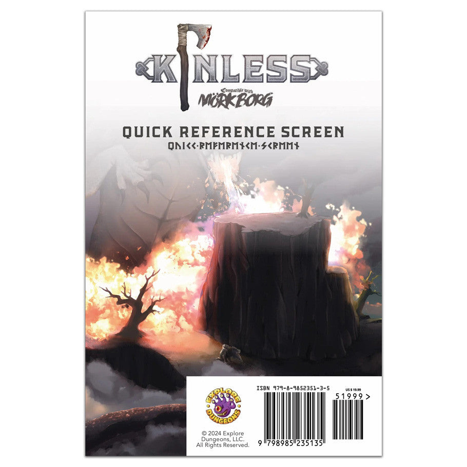 Mork Borg: Kinless Player'S Screen