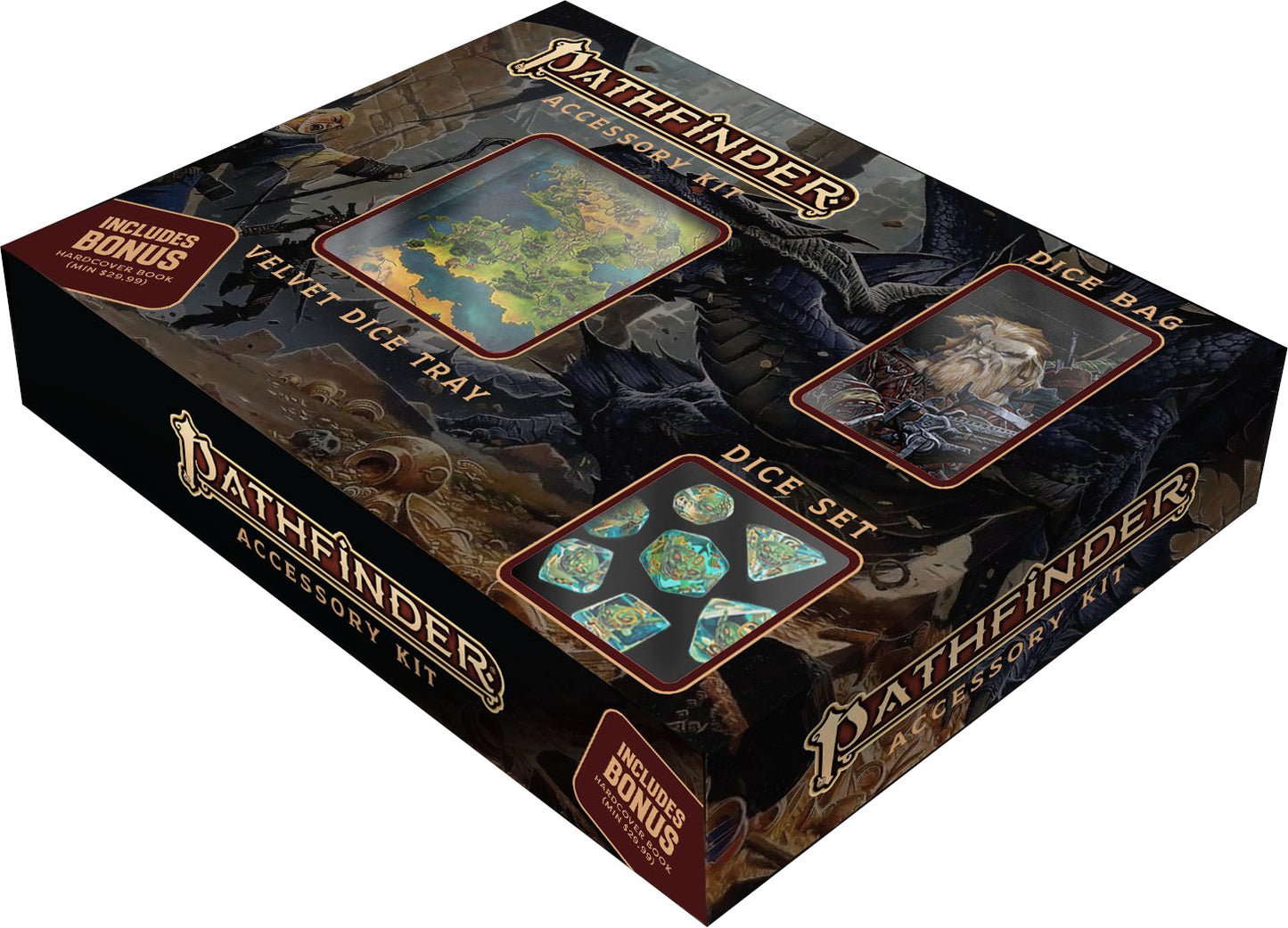 Pathfinder Bundle Dice Set/Dice Bag/Dice Tray