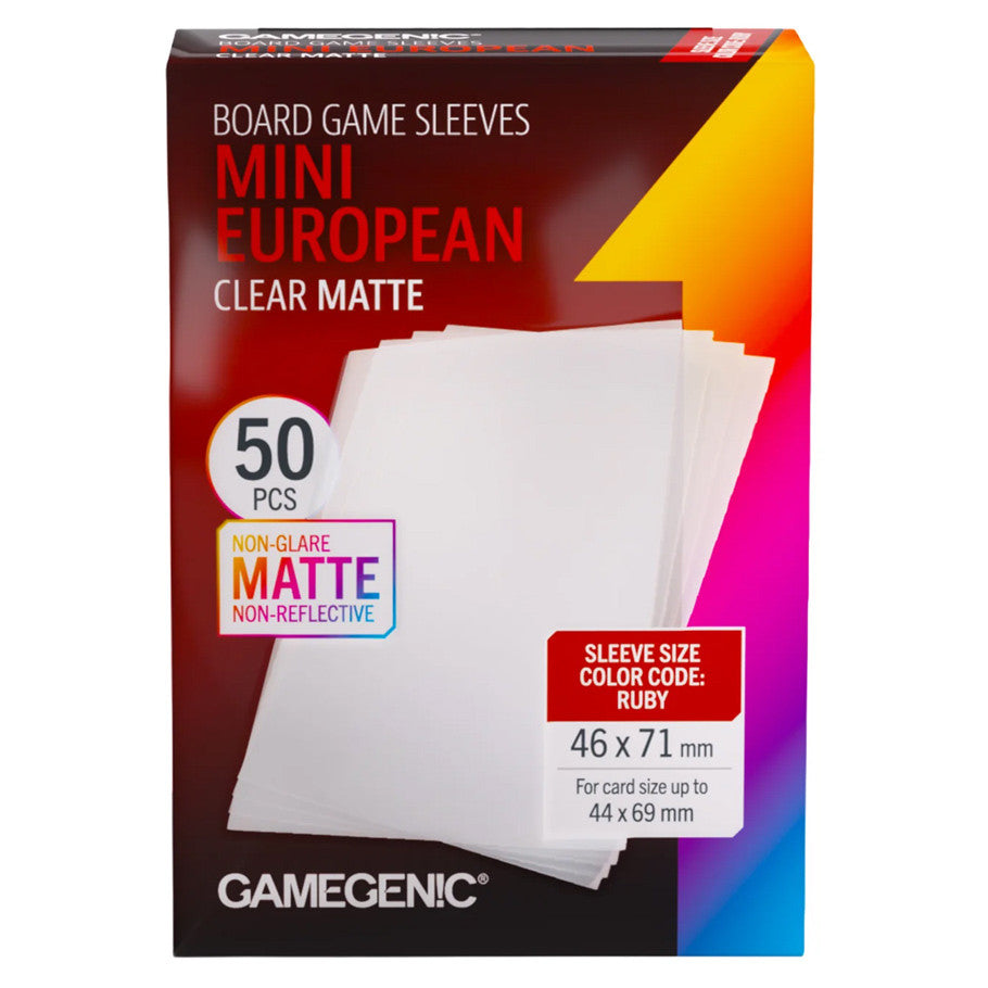Deck Protector: Board Game Sleeve: Matte: Mini European 46 x 71 mm (50)