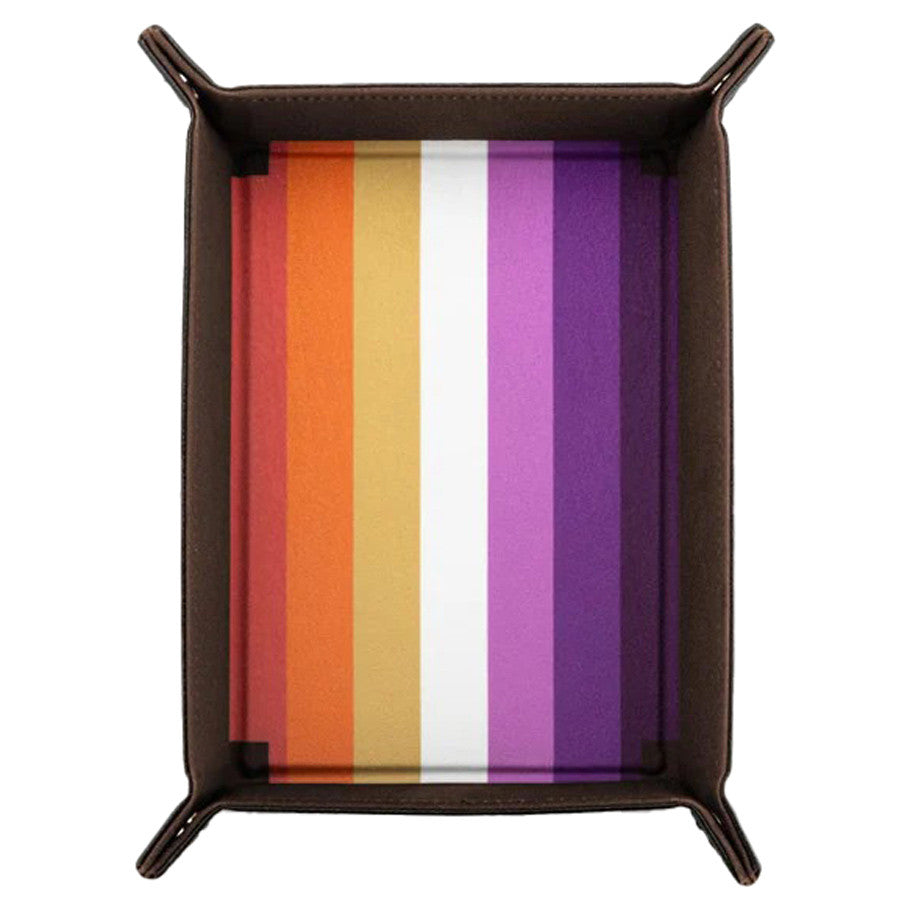 Folding Dice Tray: Pride: Lesbian