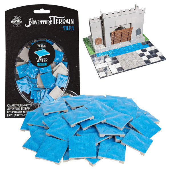 Monster Adventure Terrain: Painted: Wavy Water Tiles (50pc)