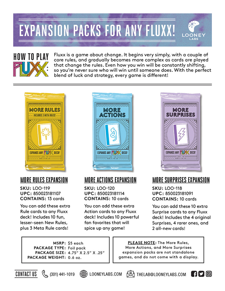 Fluxx: More Surprises Expansion